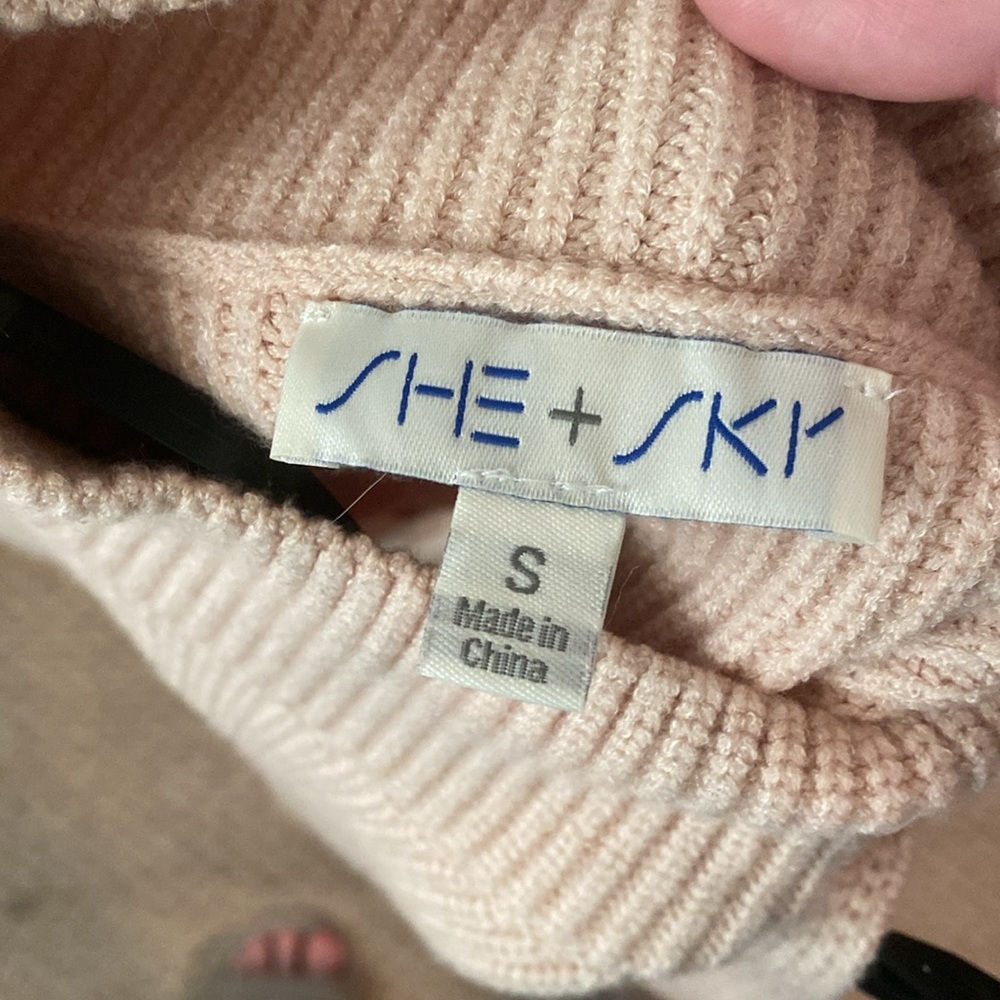 Nude sleeveless sweater. Great for layering! - Picture 3 of 3